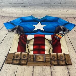 Marvel Captain America Boy’s Halloween Costume Shirt